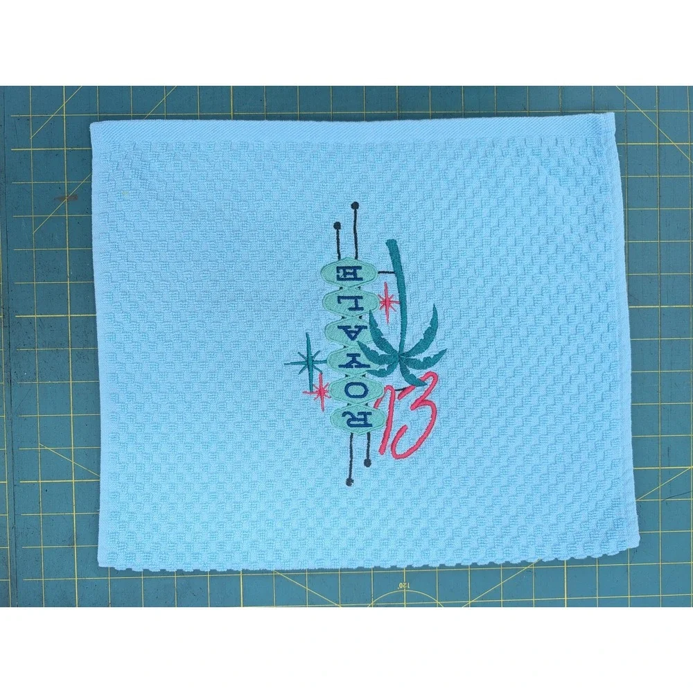 El Royal Hotel Mid-Century Modern 1950's Kitchen Bath Bar Tea Hand Towel